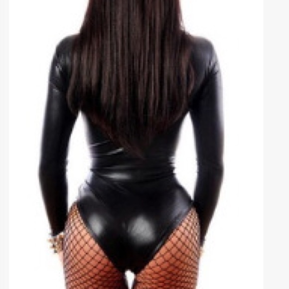 COMING PVC long sleeve body suite romper jumpsuit - Picture 3 of 4